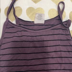 Tank top with stripes